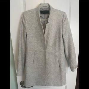 Zara Basic Woman Gray Topcoat